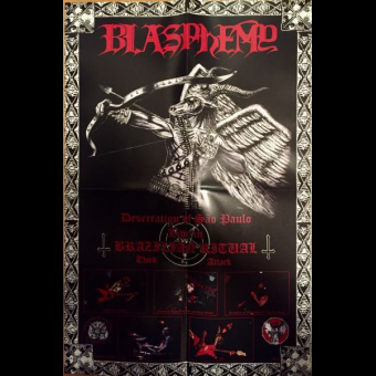 BLASPHEMY Desecration of Sao Paulo - Live in Brazilian Ritual - Third Attack LP RED [VINYL 12